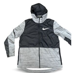Nike Sportswear Basketball Jacket Size Large Aq4165 010 Grey Black Casual